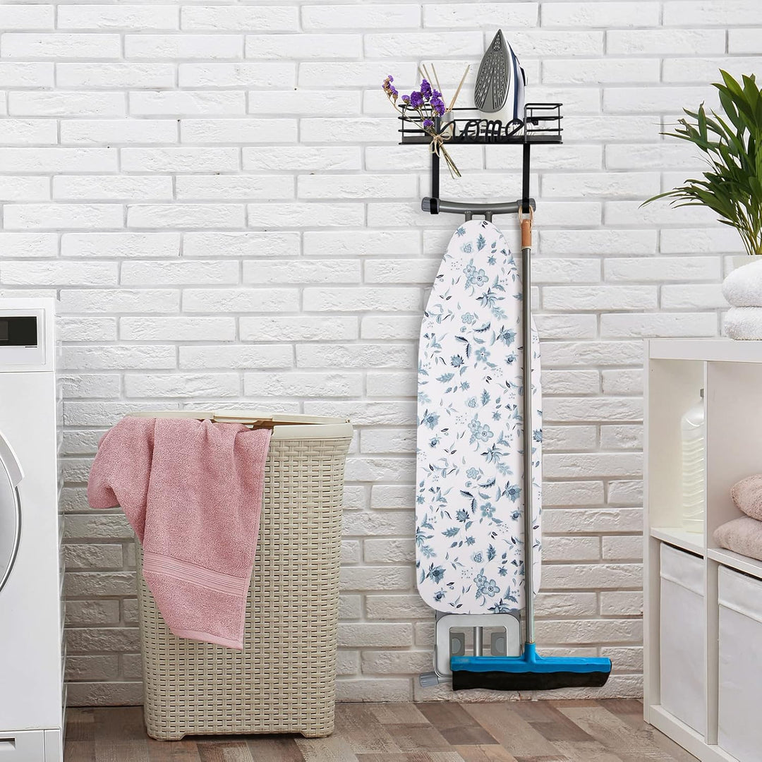 TJ.Moree Wäscheraum-Dekor-Bügelbrett-Kleiderbügel-Wandhalterung, Eisen und Bügelbretthalter, Wäscher