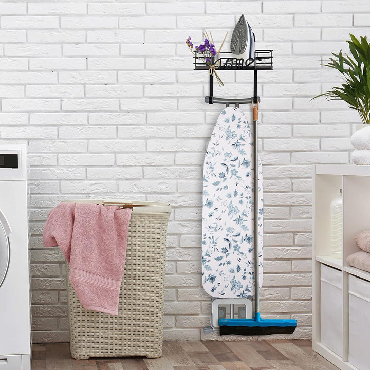 TJ.Moree Wäscheraum-Dekor-Bügelbrett-Kleiderbügel-Wandhalterung, Eisen und Bügelbretthalter, Wäscher