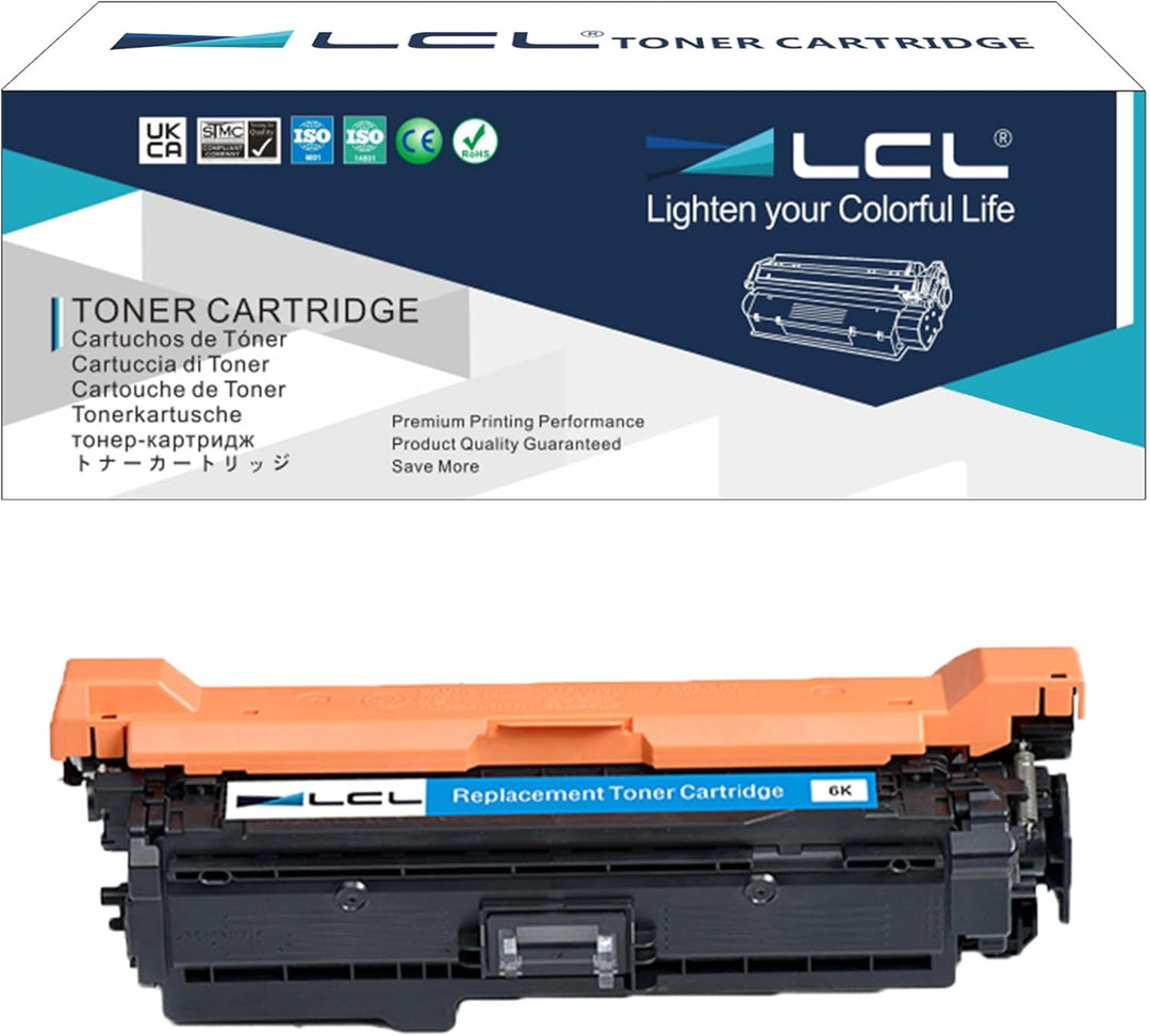 LCL Remanufactured Tonerkartusche CE401A 507A (1 Cyan) Ersatz für HP Laserjet Enterprise 500 Color M