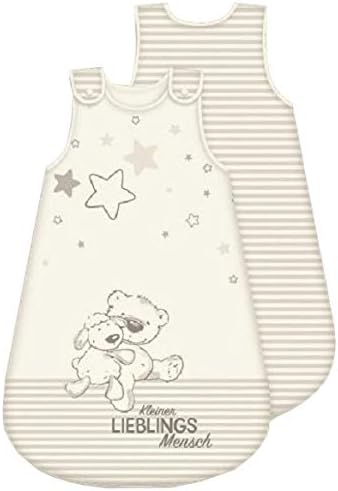 Arle-Living Lieblingsmensch Baby Kinder Schlafsack - ganzjährig - umlaufender Reissverschluss Druckk