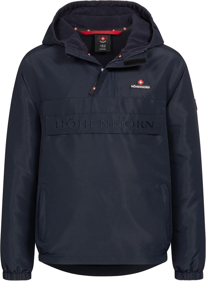 Höhenhorn Craxel Kinder Jungen Mädchen Jacke Windbreaker Gefüttert mit Brusttasche 164 Dunkelblau, 1