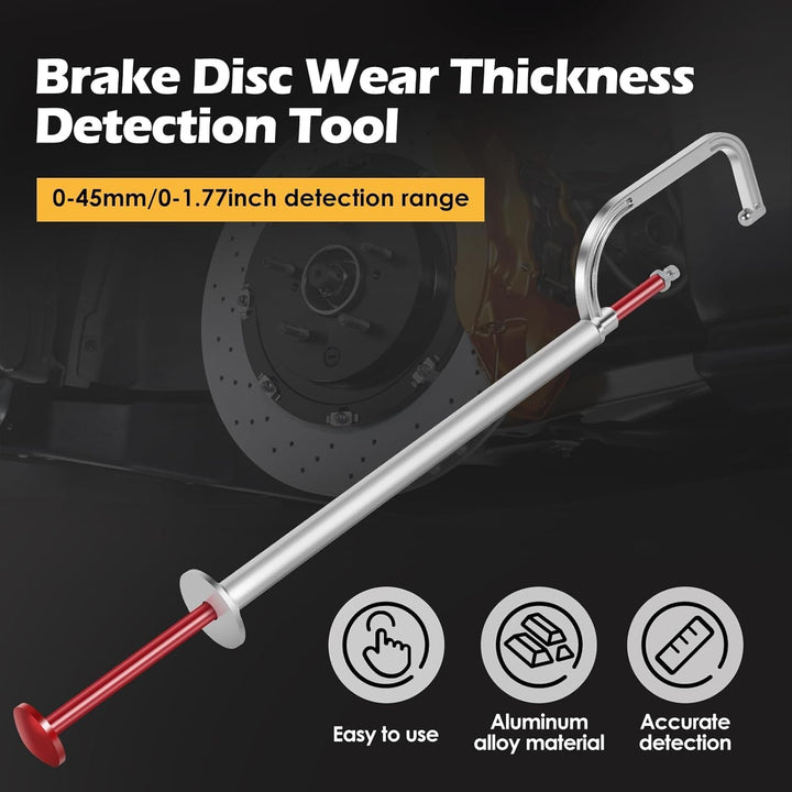 Bremsscheiben-Messwerkzeug, Auto-Bremsscheiben-Messwerkzeug 0 Bis 45 Mm, Schnelle, Genaue Erkennung,