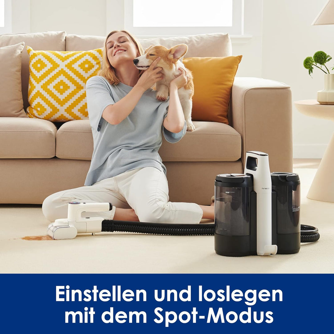 Tineco CARPET ONE Spot Essentials– kabelloser Fleckenreiniger für Teppiche und Polstermöbel – tragba