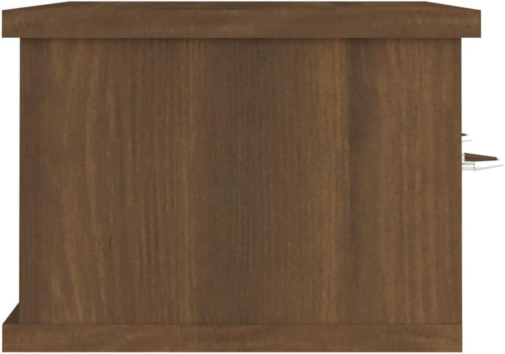 FIRBNUS 60x26x18,5 cm Regal Wand Schubladenregal Wandregal Wohnzimmer Wandregale HĂ€ngeregal Schweber