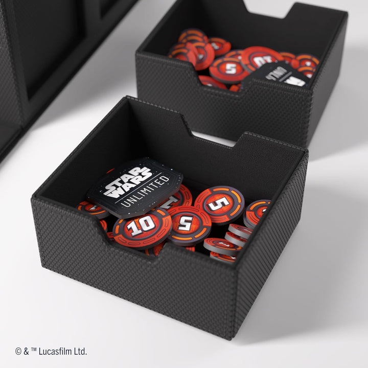 Gamegenic, Star Wars: Unlimited Double Deck Pod (Black) Schwarz, Schwarz