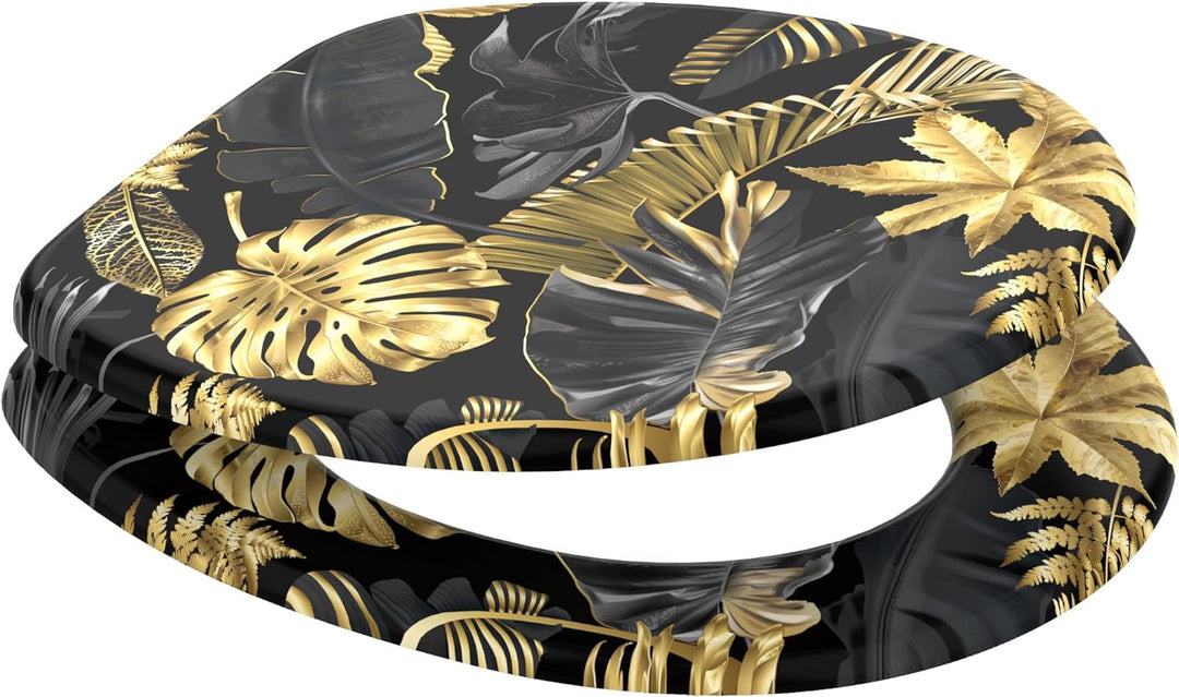 Sanilo WC Sitz, viele schöne schwarze Toilettendeckel zur Auswahl, hochwertige und stabile Qualität