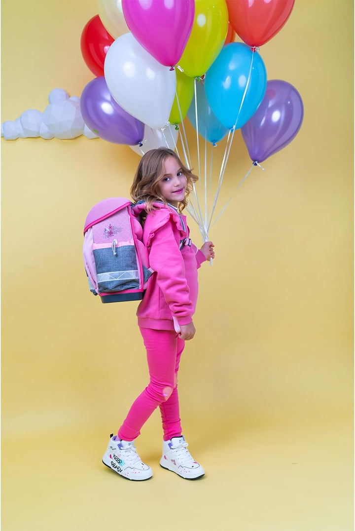 Belmil Classy Schulranzen Set 4 - teilig (403-13/AG/S) Elegant, Elegant