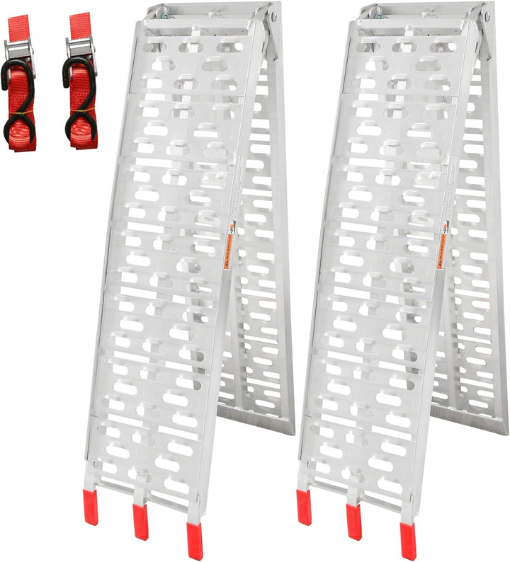 Tubiaz 2X Auffahrrampe,Faltbare Verladerampe, rutschfeste Verladeschiene, 680kg Auffahrrampen,Auto L