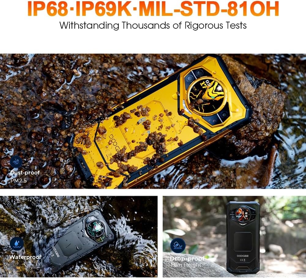 DOOGEE S200 X 5G Outdoor Handy Ohne Vertrag, 32GB+512GB/2TB MTK 7050 Robustes Smartphone,10100mAh, 1