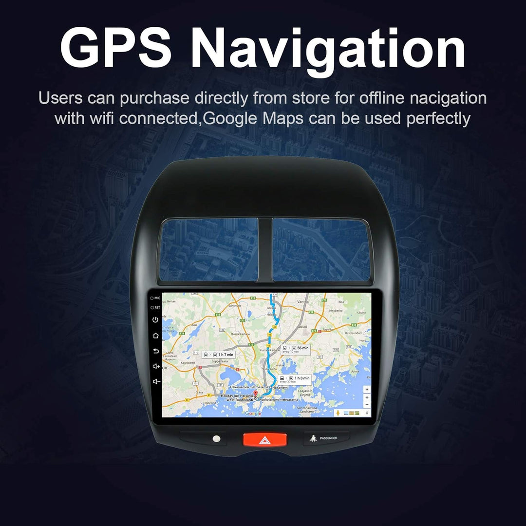 LEXXSON Autoradio für Mitsubishi ASX 2013-2019 | 10 Zoll Touchscreen Android 10.1 AM FM RDS Radio GP