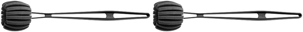 WMF Basic Flaschenbürste lang 41 cm, Reinigungsbürste mit 6 weichen Reinigungsschwämmen, für Gläser,