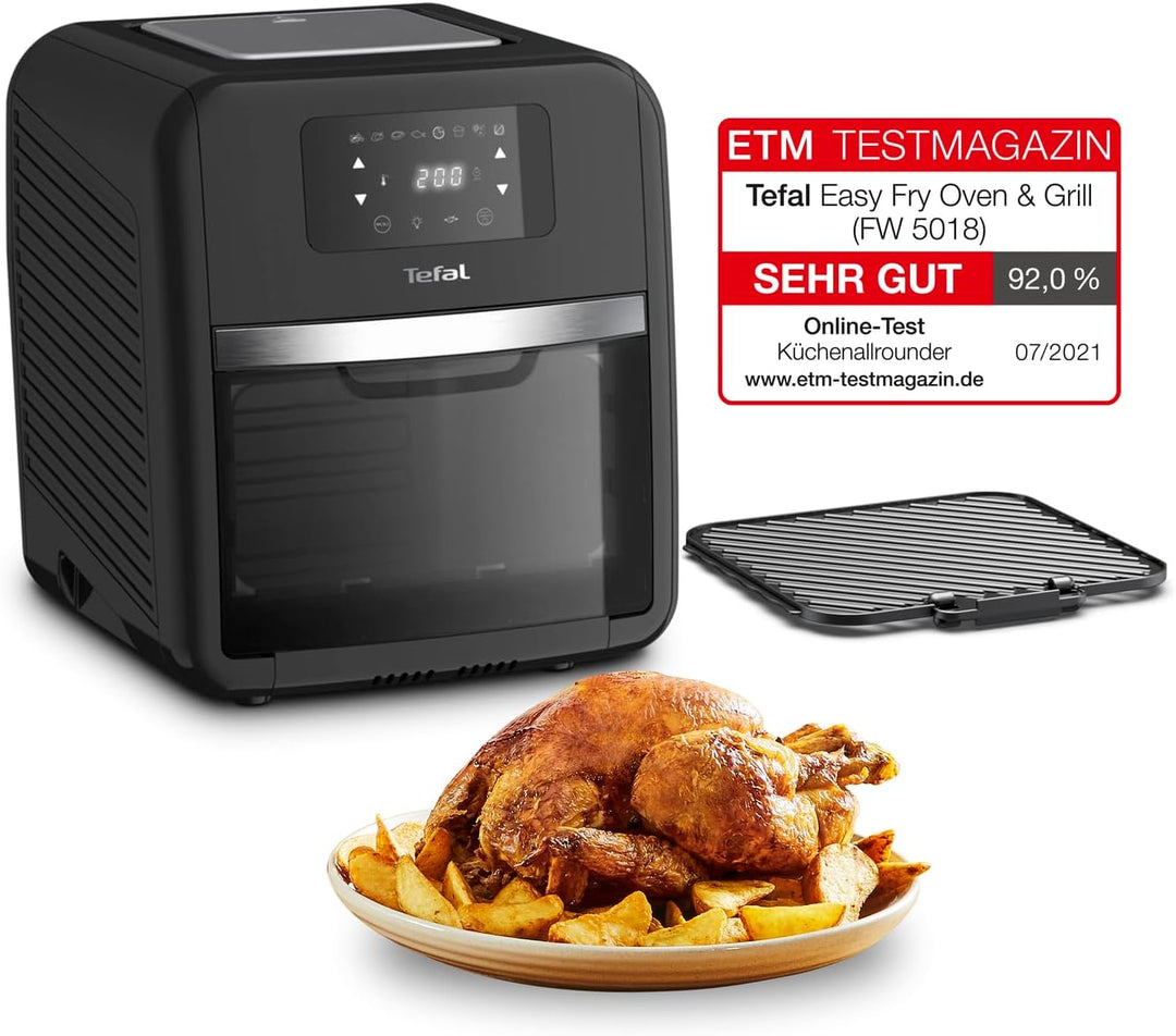 Tefal FW5018 Easy Fry Oven & Grill 9-in-1 Heissluftfritteuse | 11Liter für 6 Portionen | 7 Zubehörte