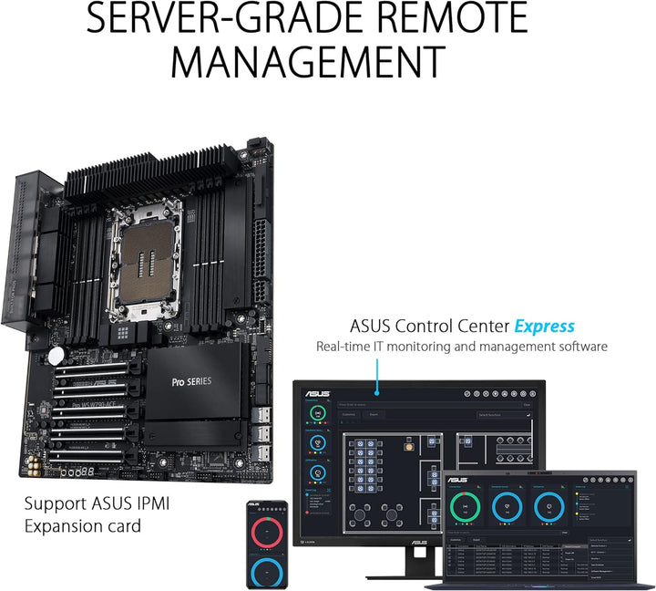 ASUS Pro WS W790-ACE Workstation Mainboard Sockel Intel LGA 4677 (CEB-Mainboard, PCIe 5.0, DDR5, USB
