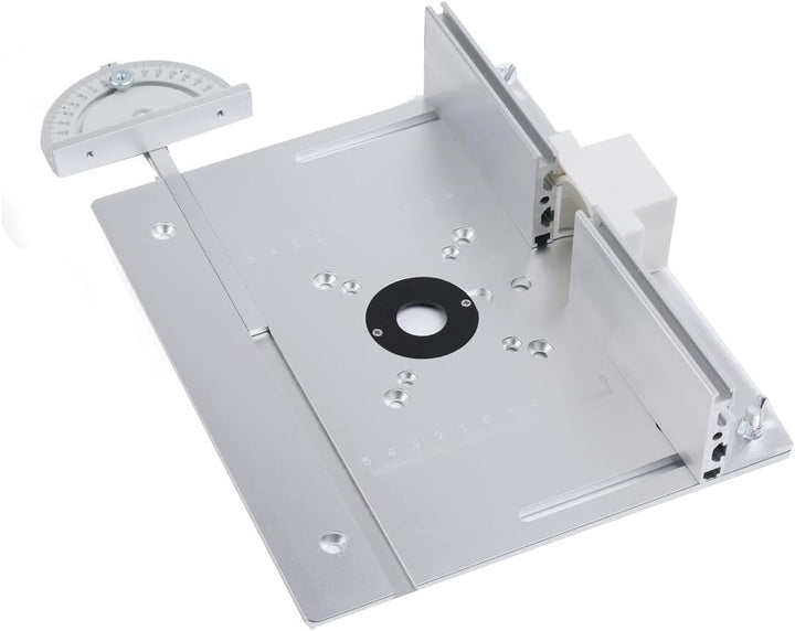 Lfhelper Frästisch Einlegeplatte Oberfräsentisch, Aluminium Fräse Tisch Werkbank, Holzfräsen& Hinter