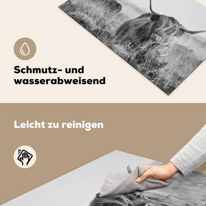 KitchenYeah© Herdabdeckplatte Einteilig Küche Abdeckplatte für Ceranfeld Abdeckung Induktionskochfel