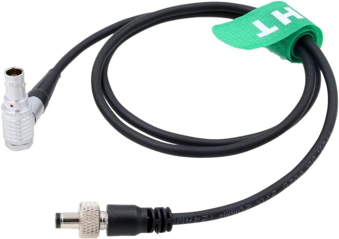 Netzkabel für Alexa DSMC2 Kamera auf Atomos Ninja V Monitor, rechtwinklig, 2-polig auf 2,5 mm Gleich