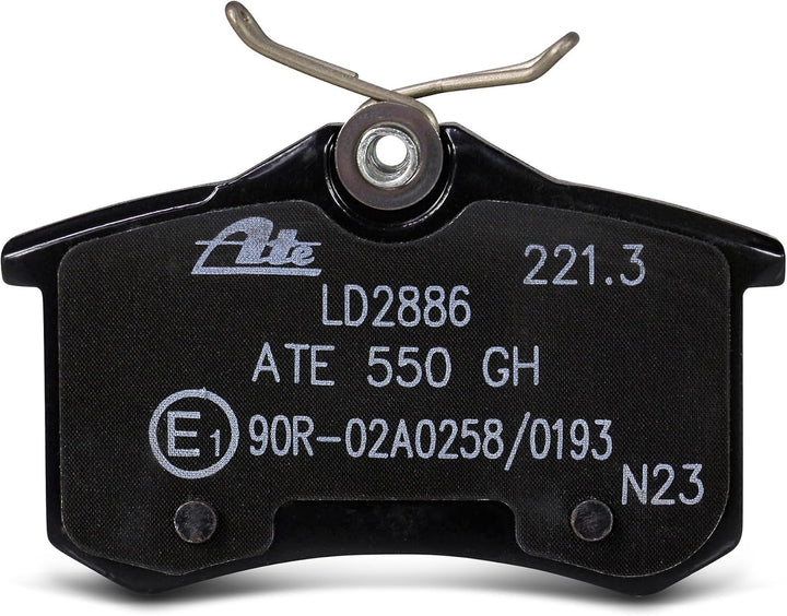 ATE Bremsenset Hinterachse inkl. Power Disc Bremsscheiben Hinten Ø 245 mm Voll und Ceramic Bremsbelä