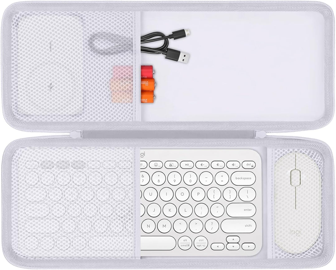 co2CREA Hart case Tasche für Logitech K380 /Pebble Keys 2 K380s Kabellose Bluetooth-Tastatur Pebble