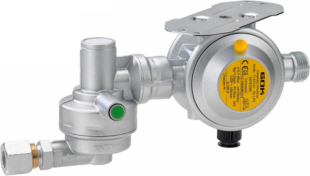 GOK Caramatic DriveOne mit Crash Sensor, Betriebsdruck:29 (30) mbar, Ausrichtung :Vertikal, Variante