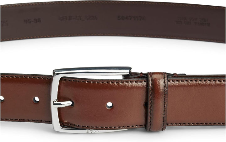 BOSS Herren Gürtel 100 Medium Brown210, 100 Medium Brown210