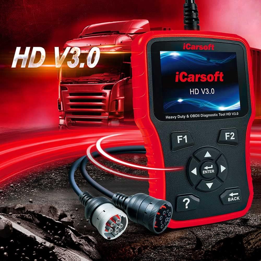 iCarsoft HD V3.0 professionelles und leistungsfähiges Fehlerdiagnose-Tool/Diagnosegerät für LKW, Nut