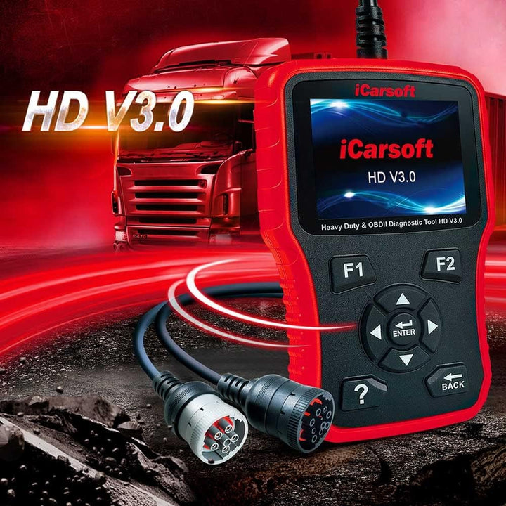iCarsoft HD V3.0 professionelles und leistungsfähiges Fehlerdiagnose-Tool/Diagnosegerät für LKW, Nut