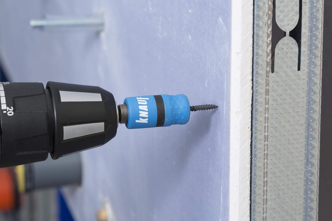 Makita DFS452Z Akku-Trockenbauschrauber (ohne Akku/Ladegerät, 490 W, 18 V) & Knauf Schraubvorsatz mi