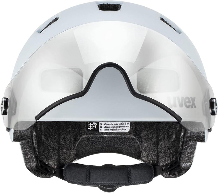 Uvex Rush Visor City Fahrrad Helm matt Light blau 2024 58-61 cm, 58-61 cm
