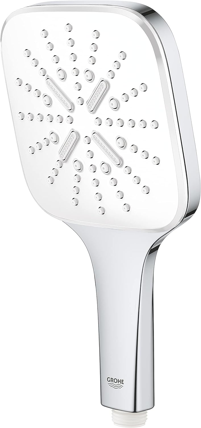 GROHE Rainshower 130 SmartActive Cube | Brause- & Duschsystem | Handbrause mit 3 Strahlarten | moon