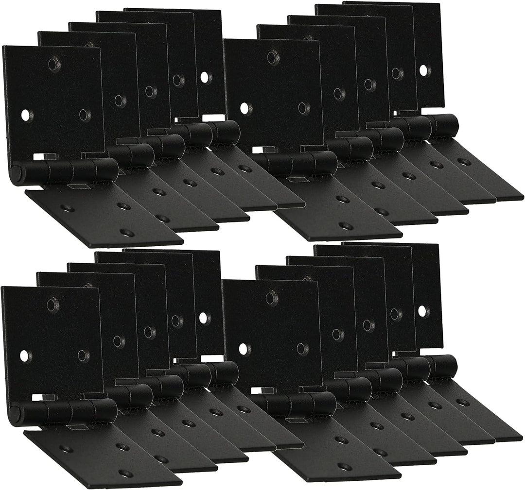 KOTARBAU® 25er Set Türscharnier Kistenband Möbelscharnier 100x50 mm Gerollt Schwarz 100x50 mm 25er S