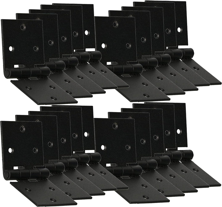 KOTARBAU® 25er Set Türscharnier Kistenband Möbelscharnier 100x50 mm Gerollt Schwarz 100x50 mm 25er S