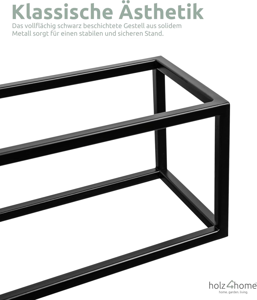 holz4home® Dekoständer aus massiv Eichenholz I Blumenständer Natur Geölt I Höhe: 70 cm I Dekosäule m