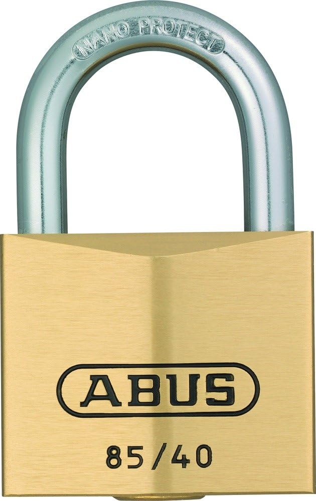 ABUS Vorhängeschloss Messing 85IB/40 gl.-0577 - gleichschliessend und wetterfest - für See- und Hafe
