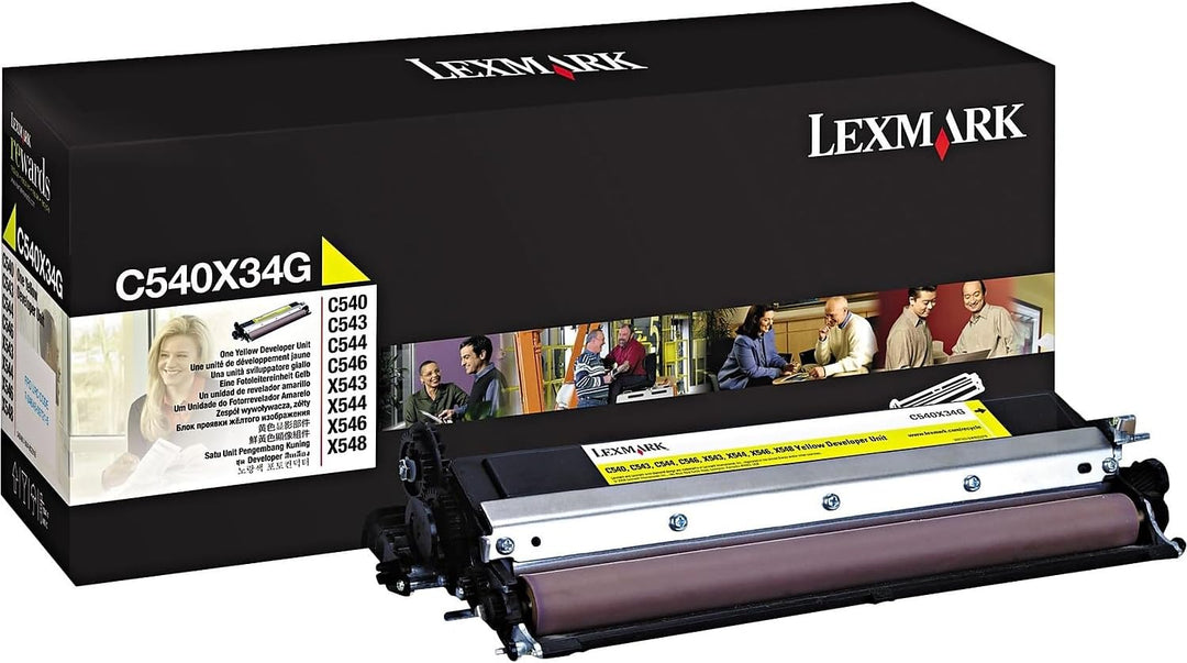 Lexmark C540X34G C540, C543, C544, X543, X544 Entwickler, 30.000 Seiten, gelb YELLOW, YELLOW