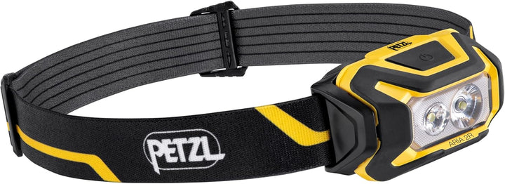 Petzl ARIA 2R, kompakte, langlebige, wasserdichte Stirnlampe mit wiederaufladbarem Akku, 600 Lumen,