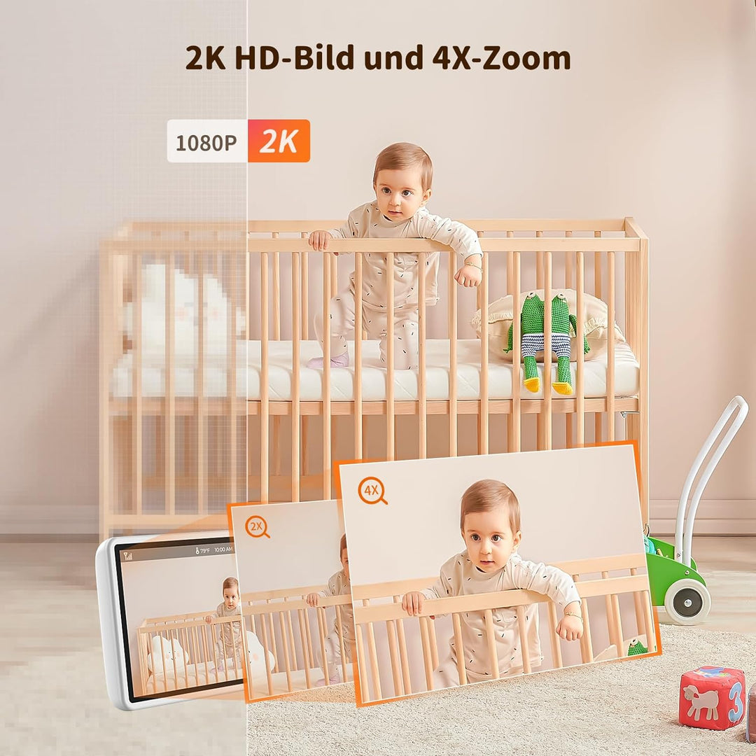 5,5 Zoll Babyphone mit Kamera Codnida 3MP HD Video Babyfon Camera,Baby Camera mit Bewegungsmelder un