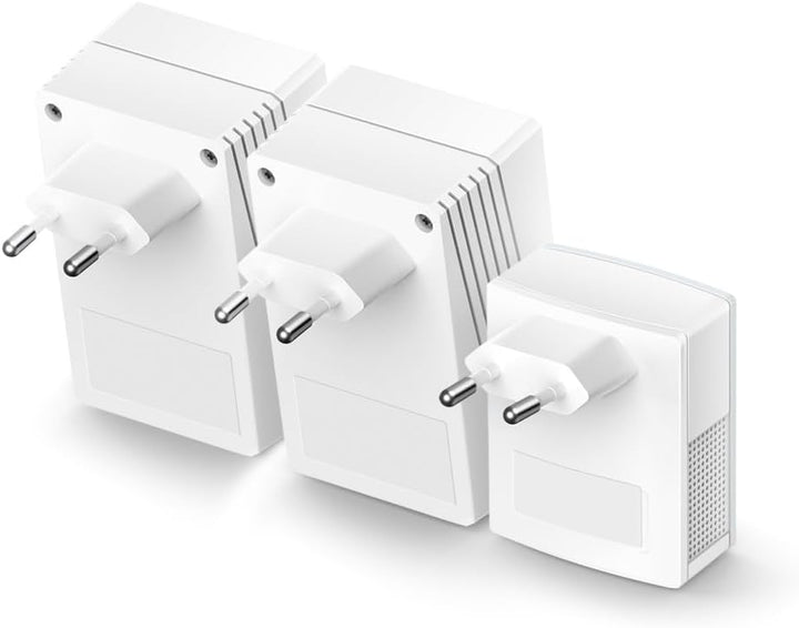 TP-Link WLAN Powerline Adapter Triple Set TL-WPA4220T KIT(600Mbit/s, WLAN 300Mbit/s, Wi-Fi Clone, Fa