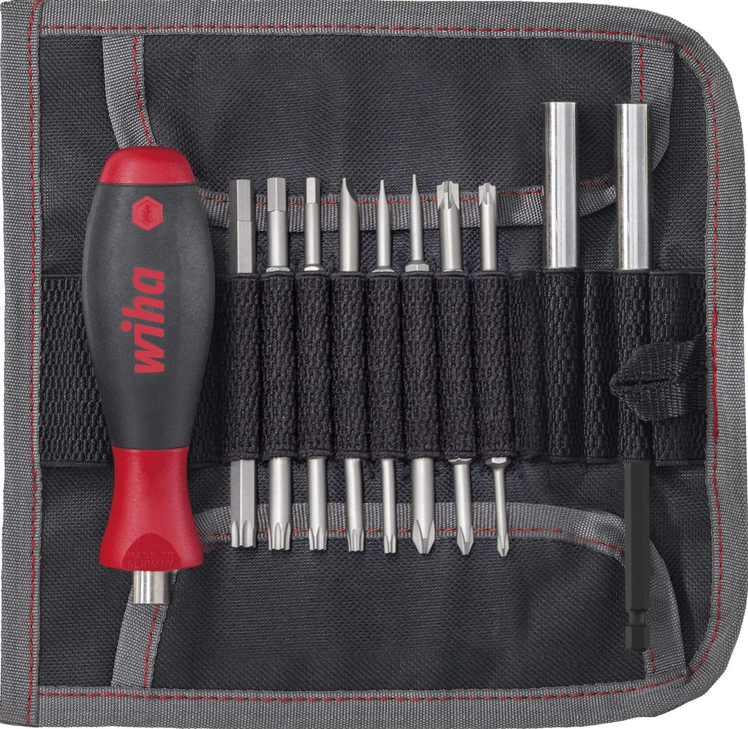 WIHA 44576 - Estuche con destornillador y puntas intercambiables 20 piezas Ref. 79187T05