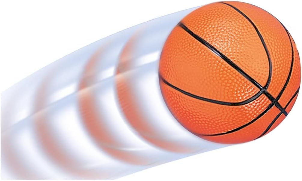 Simba 107407609 - Basketball Set mit Ständer, Brett 40x31cm, Korb mit Netz 24cm, Ball 16cm, höhenver