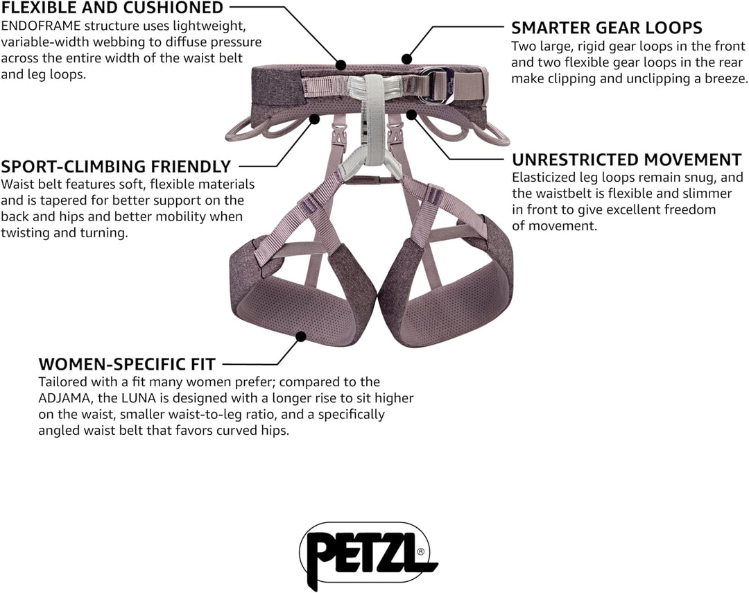 PETZL Damen Selena Klettergurt (1er Pack) M Violett, M Violett