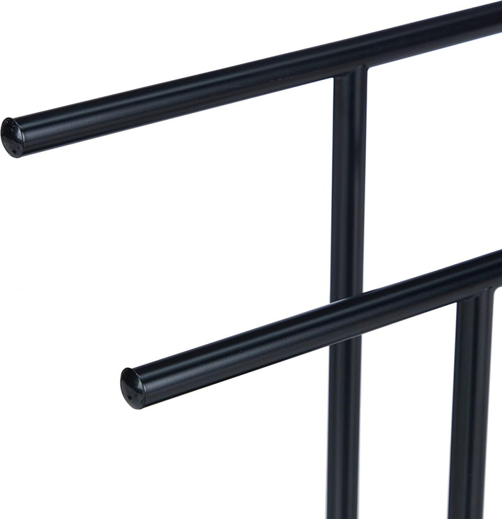 Relaxdays Handtuchständer, Waschlappenständer, HBT: 31 x 28,5 x 12 cm, 2 Stangen, Schmuckständer, Ba