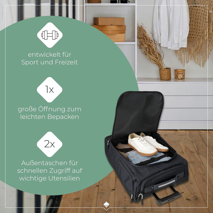 Travelite Reisetasche mit Rollen gross, D'anthrazit (Grau)