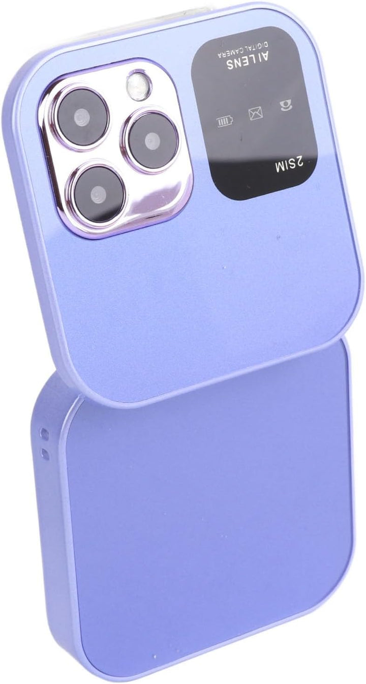 2G Klapphandy für Senioren, 2 SIM-Karten, Kleines Display, Faltbares Handy mit LED-Taschenlampe, Rüc