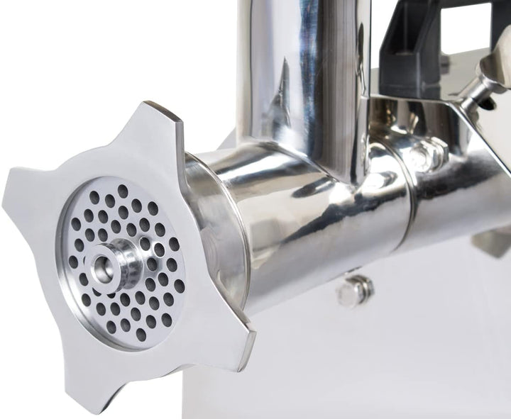 Beeketal 'FW735' Profi Edelstahl Fleischwolf mit Wurstfüller für 120 kg/Std. Durchsatz mit 735W Moto