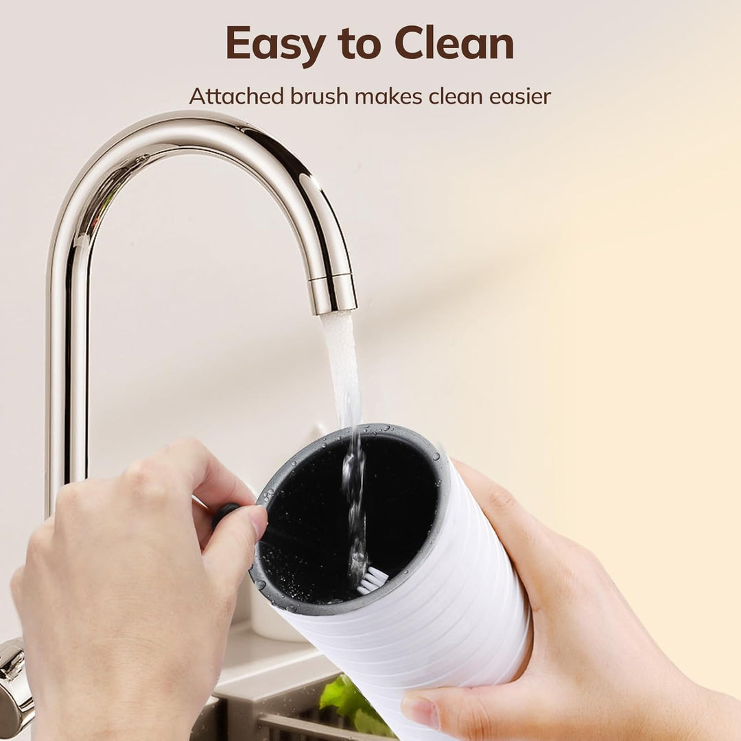 morpilot Milchaufschäumer Elektrisch 4-in-1, Milchschäumer für Heisser und Kalter Milchschaum Automa