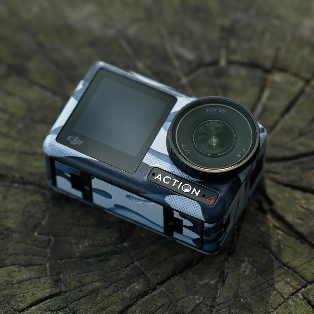 Osmo Action 4 Kamera-Schutzaufkleber (Blaue Tarnfarbe)