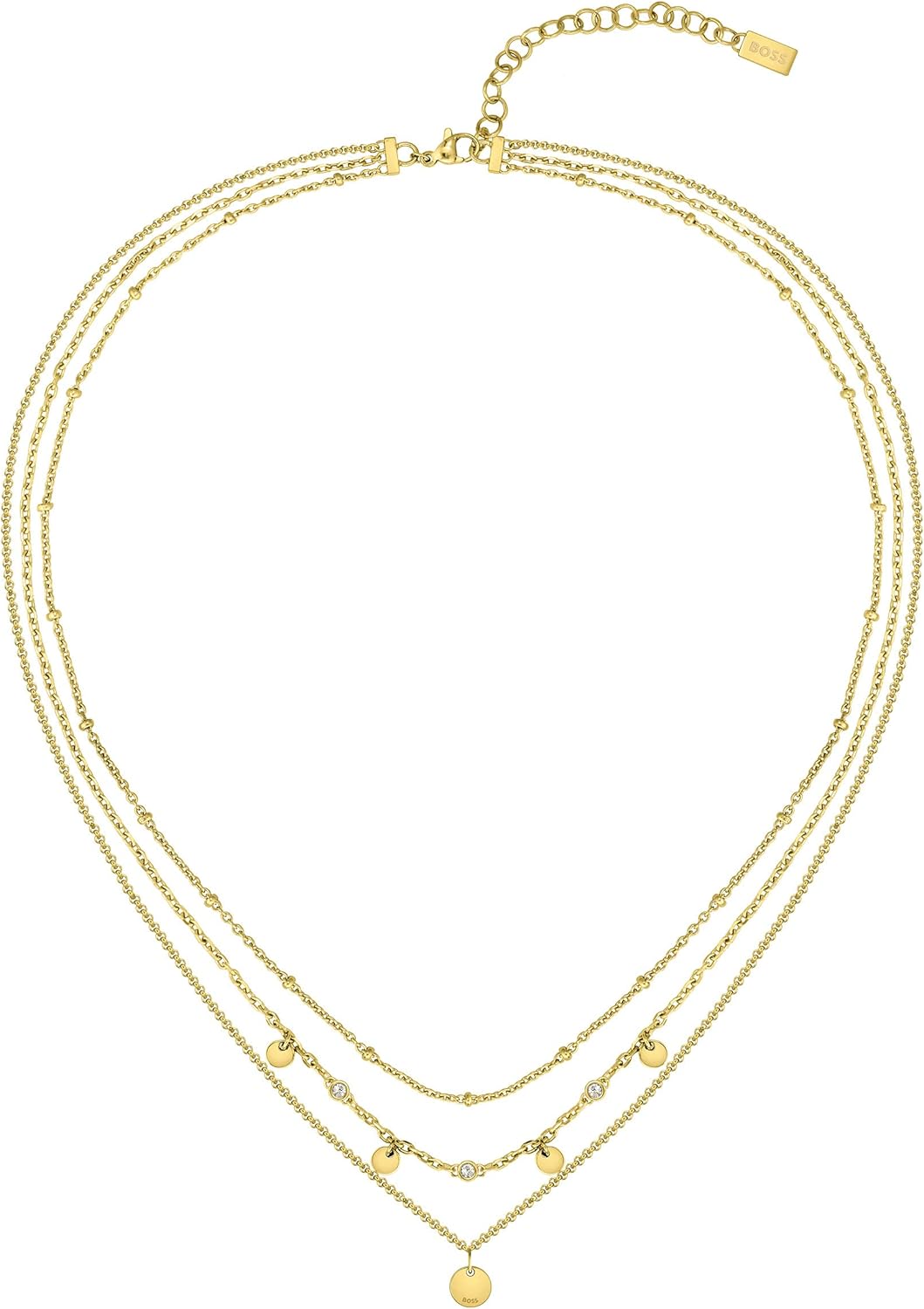BOSS Jewelry Gliederhalskette für Damen Kollektion IRIS Gelbgold - 1580334