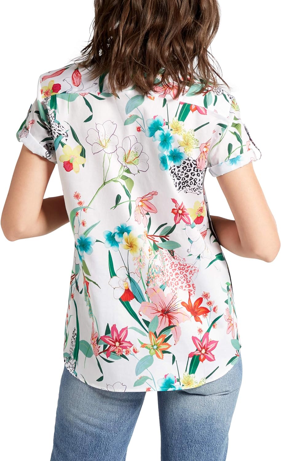 eterna Kurzarm Bluse Modern Classic Bedruckt