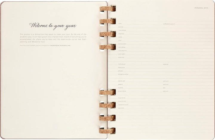 Moleskine Akademischer Monatsplaner 2023 -2024, 12-Monats-Wochen-und Monatsplanner, Universitätskale