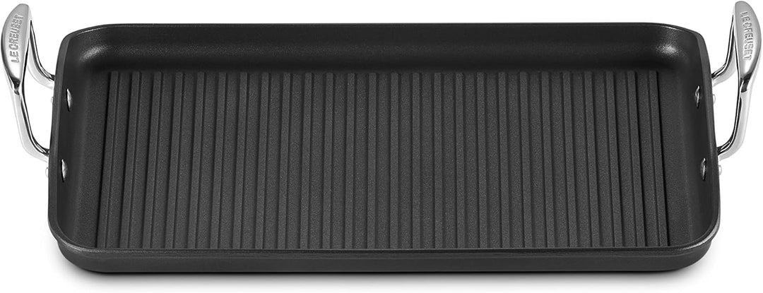 Le Creuset Aluminium-Antihaft Grillplatte mit Rillen, 35 cm, Für alle Herdarten inkl. Induktion geei